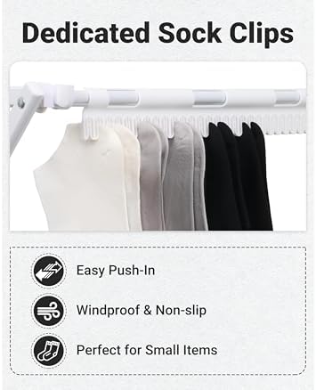 ZOES HOMEWARE 4-Tier Clothes Drying Rack, 4ft High Foldable Drying Rack Clothing - Image 4