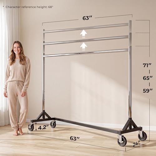 HOKEEPER Clothes Rack Z Rack Heavy Duty Clothing Rack - Image 4