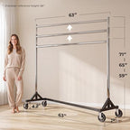 HOKEEPER Clothes Rack Z Rack Heavy Duty Clothing Rack - Image 4