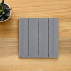 4pcs Imitation Wood Interlocking Deck Tiles - Image 6
