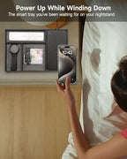 Valet Tray, Built in Wireless Charging Pad, Nightstand Organizer - Image 5