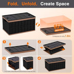 Citylife 4PC 64L Collapsible Storage Bins - Image 4