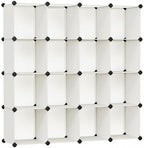SONGMICS 16 Cube Storage Organizer，Plastic stackable cube shelf by SONGMICSbySONGMICSHOME