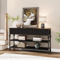 Garvee 52" Console Table with 3 Drawers, Roman Column Entryway Table, Narrow by Garvee