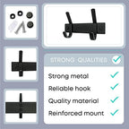 Coat Rack Wall Mount – 6 Inch Stainless Steel Small Hook Rail - Image 3