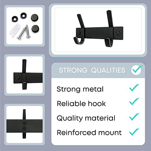 Coat Rack Wall Mount – 6 Inch Stainless Steel Small Hook Rail - Image 3