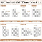 LUCKLIFE 9-Cube Storage Organizer, Modular Bookcase Shelf - Image 6
