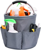 17L Cleaning Caddy with Handle Foldable 6 Pockets by weyleity