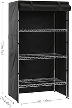 Waterproof Shelf Cover Wire Shelf Cover Heavy Duty Dustproof Storage Wire Rack - Image 2