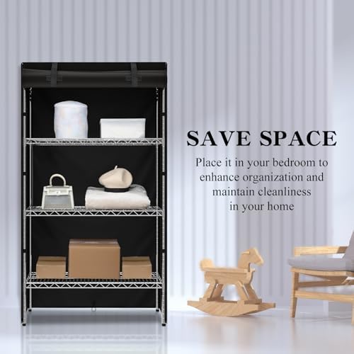 Shelf Covers for Wire Shelving, Heavy Duty Dustproof Storage Wire Rack Covers - Image 4