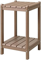 LZRS 24" Double Adirondack Outdoor Side Table, Pool Composite Patio Table by LZRSPET