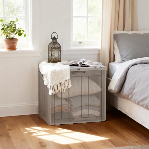 35 Gallon Outdoor Storage Box, Lockable Waterproof Deck Box - Image 3