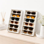 GUOER Sunglass Organizer 2 Pack 12-Slot Velvet Eyeglass Storage Trays - Image 7