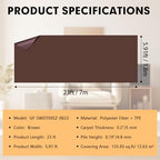 Grefinity Marine Carpet, 5 FT x 10 FT Brown Indoor Outdoor Carpet - Image 2
