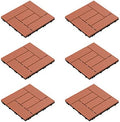 Pure Garden 50-LG1190 Patio and Deck Tiles – Interlocking Criss-Cross Pattern by PureGarden