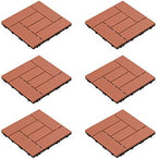 Pure Garden 50-LG1190 Patio and Deck Tiles – Interlocking Criss-Cross Pattern by PureGarden