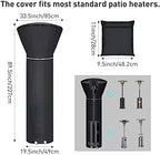 Patio Heater Covers with Reflective Strip, Outdoor Heater Cover Waterproof - Image 2