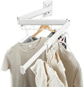 Foldable Wall Mounted Laundry Drying Rack, 3 Fold Retractable Clothes Drying by Unknown