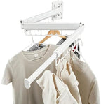Foldable Wall Mounted Laundry Drying Rack, 3 Fold Retractable Clothes Drying by Unknown