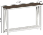 ChooChoo Farmhouse Console Table, Narrow Sofa Table - Image 2