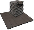 JJWOOD 2-Inch Thick Interlocking Deck Tiles, Water-Resistant Outdoor Floor Tiles by Unknown