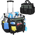 Ytonet Cleaning Caddy with Wheels, Extra Large Rolling Cleaning Caddy Bag by YTONET