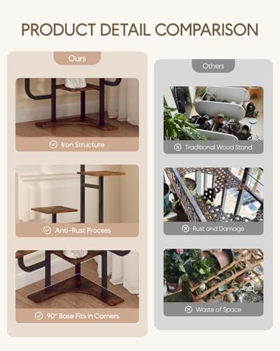 Homsorout Corner Plant Stand Indoor - Image 4