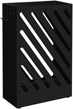 SONGMICS Metal Umbrella Stand, Rectangular, Removable Drip Tray, 4 Hooks - Image 7