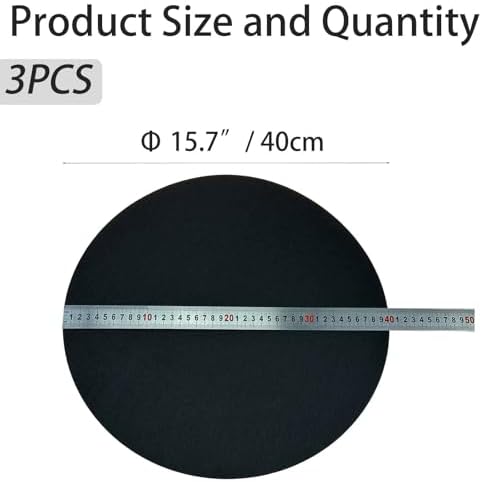 3-Pack Plant Saucer Mat, 16 Inch Reversible Absorbent & Waterproof Felt Pad - Image 2