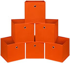 Foldable Storage Cubes Bins, 11 Inch Cloth Storage Cube Fabric Storage Box by NieEnjoy