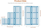 Portable Closet 6 Cube Closet Organizer and Storage Shelf Bookcase - Image 3