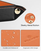 VLANDO Valet Tray, Foldable PU Leather Catchall Tray - Image 5