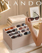 VLANDO Stackable Jewelry Tray, Drawer Organizer, 40-Grid Display - Image 5