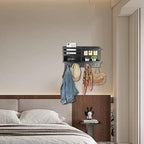 Key Holder Wall Mount, Solid Wood Key and Mail Organizer - Image 6
