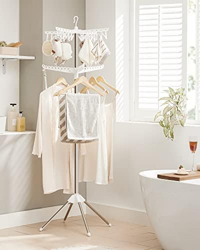 SONGMICS Clothes Drying Rack, 72.8-Inch Drying Rack, 3 Rotatable Arms - Image 3
