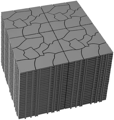 108 PCS Plastic Interlocking Deck Patio Tiles by Mapleyard
