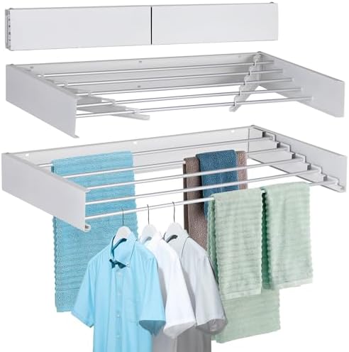 FOCHIER F Laundry Drying Rack Wall Mounted Clothes Drying Rack Collapsible by FOCHIERF