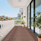 Plastic Interlocking Deck Tiles, 12x12 Inches Waterproof Outdoor Patio Flooring - Image 6