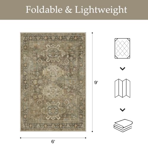 GENIMO 6x9 Outdoor Rug, Washable - Image 2