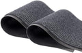 LuxUrux 2-Pack Heavy-Duty Striped Gray Rubber Door Mats by LuxUrux