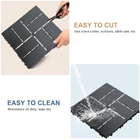 36 PCS Plastic Interlocking Patio Deck Tiles - Image 4