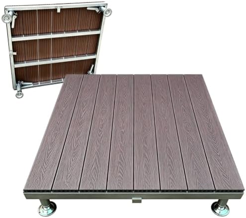 Heavy-duty Patio Decking 84×84cm WPC Deck Tiles Outdoor by whalebee