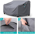 2-Seater Waterproof Outdoor Couch Cover 60"L×34"D×30"H - Image 4