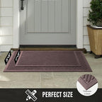 HIYARD Sturdy Front Door Mat, Absorbent Muddy Dirt Resist Welcome Door Mats - Image 5