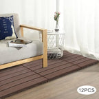 Interlocking Deck Tiles for Balcony, 12 x 12 Inch Waterproof & Weatherproof - Image 2