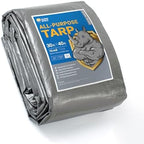 GUARD SHIELD Heavy Duty Tarp 30x40 Feet Silver/Black Multi Purpose Thick by GUARDSHIELD
