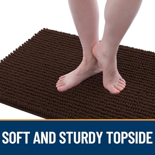 OLANLY Dog Door Mat for Muddy Paws 44x24, Extra Absorbent Chenille Mud Mat - Image 3