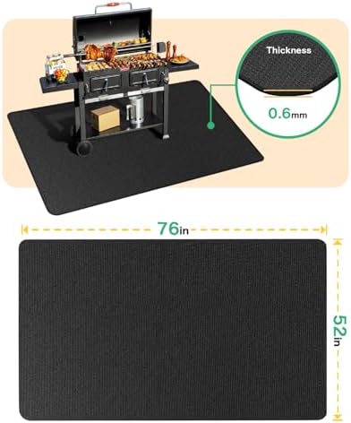 TAOMAND Large 76 x 52 inches Under Grill Mats - Image 7