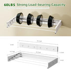 BAKON Wall Mounted Drying Rack 32'', Hidden Clothes Drying Rack - Image 6
