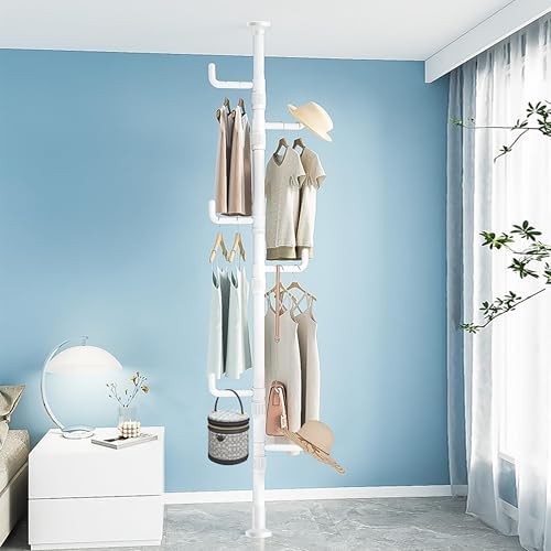 Easy Setup Adjustable Laundry Rod Clothes Space Saving Drying Rack Hanger DIY by GPStageFX
